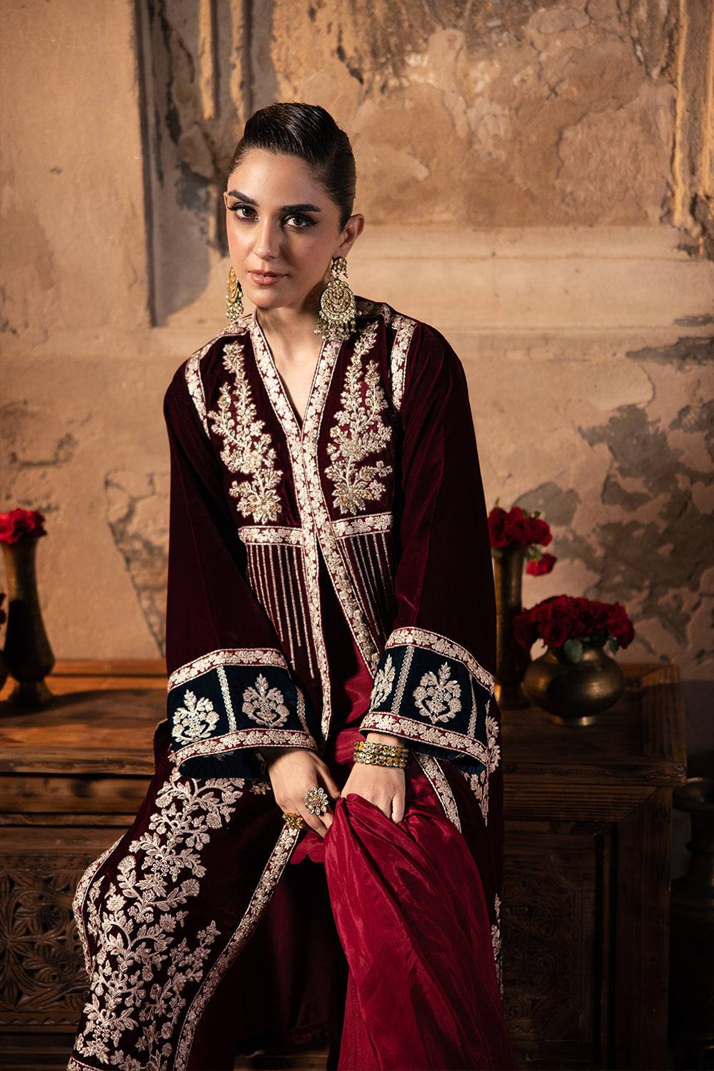 Azure | Vogue Formals | Scarlet Majesty by Maria Faisal - Registered Vendor of : Azure - type : Ladies Clothes - 100% original wedding dresses