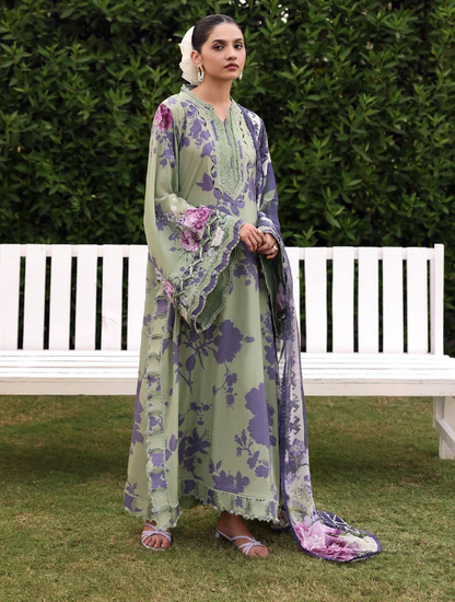 Elaf Premium | Belladore Prints Chiffon 26 |EPA-4B VIENNA - Luxury Dress - available at Maria Faisal in UK and USA.