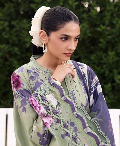 Elaf Premium | Belladore Prints Chiffon 26 |EPA-4B VIENNA - Luxury Dress - available at Maria Faisal in UK and USA.