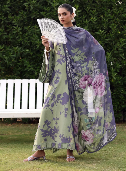 Elaf Premium | Belladore Prints Chiffon 26 |EPA-4B VIENNA - Luxury Dress - available at Maria Faisal in UK and USA.