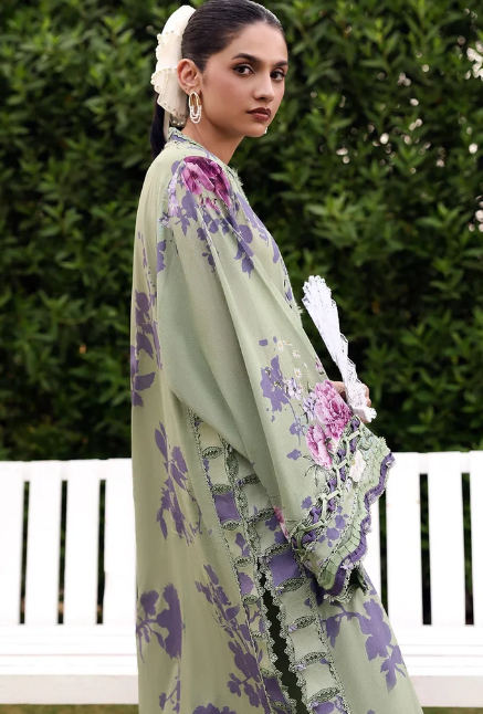 Elaf Premium | Belladore Prints Chiffon 26 |EPA-4B VIENNA - Luxury Dress - available at Maria Faisal in UK and USA.