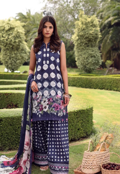 Elaf Premium | Belladore Prints Chiffon 26 |EPA-1A DOMINO - Luxury Dress - available at Maria Faisal in UK and USA.