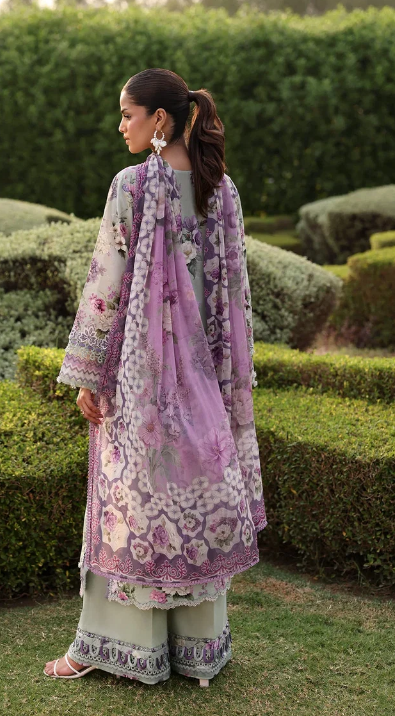 Elaf Premium | Belladore Prints Chiffon 26 | EPA-6A CASTELLA - Luxury Dress - available at Maria Faisal in UK and USA.