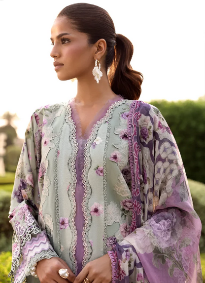Elaf Premium | Belladore Prints Chiffon 26 | EPA-6A CASTELLA - Luxury Dress - available at Maria Faisal in UK and USA.