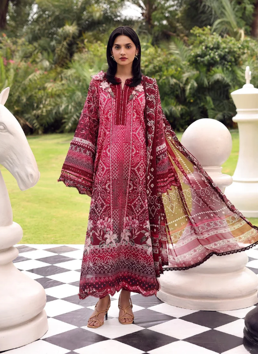 Elaf Premium | Belladore Prints Chiffon 26 |EPA-5B MONTROSE - Luxury Dress - available at Maria Faisal in UK and USA.