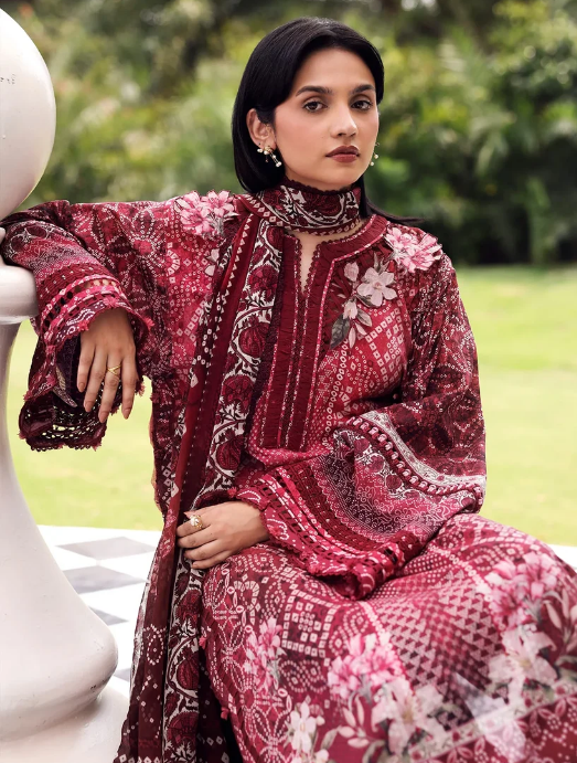 Elaf Premium | Belladore Prints Chiffon 26 |EPA-5B MONTROSE - Luxury Dress - available at Maria Faisal in UK and USA.