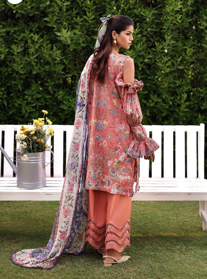 Elaf Premium | Belladore Prints Chiffon 26 |EPA-3B LOVELLE - Luxury Dress - available at Maria Faisal in UK and USA.