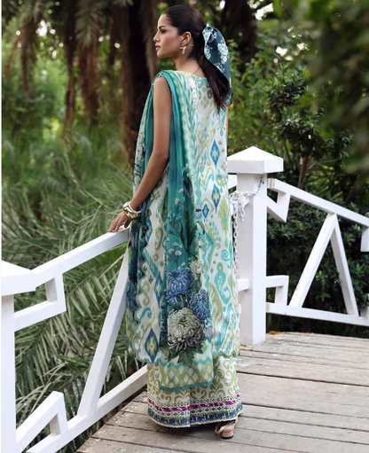 Elaf Premium | Belladore Prints Chiffon 26 |EPA-2B JUNE - Luxury Dress - available at Maria Faisal in UK and USA.