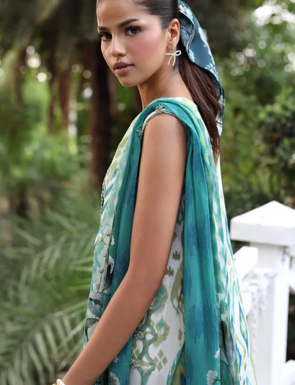 Elaf Premium | Belladore Prints Chiffon 26 |EPA-2B JUNE - Luxury Dress - available at Maria Faisal in UK and USA.