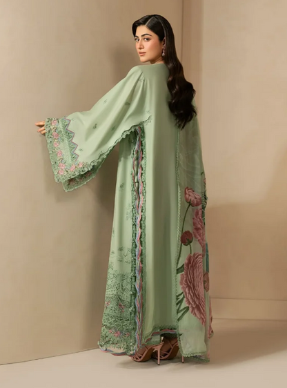 Elaf Premium | E Craft Chikankari 26 |EHC-4B ALOE - Luxury Dress - available at Maria Faisal in UK and USA.