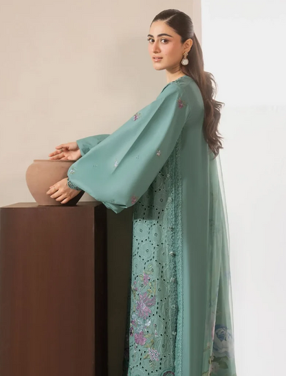 Elaf Premium | E Craft Chikankari 26 |EHC-1B WILLOW - Luxury Dress - available at Maria Faisal in UK and USA.