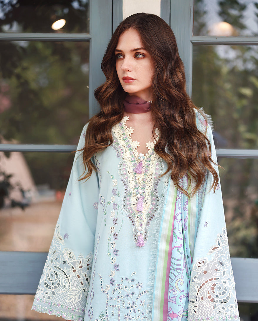 Mushq | The Secret Garden Lawn | Secret Blossom - Luxury Dress - available at Maria Faisal in UK and USA.