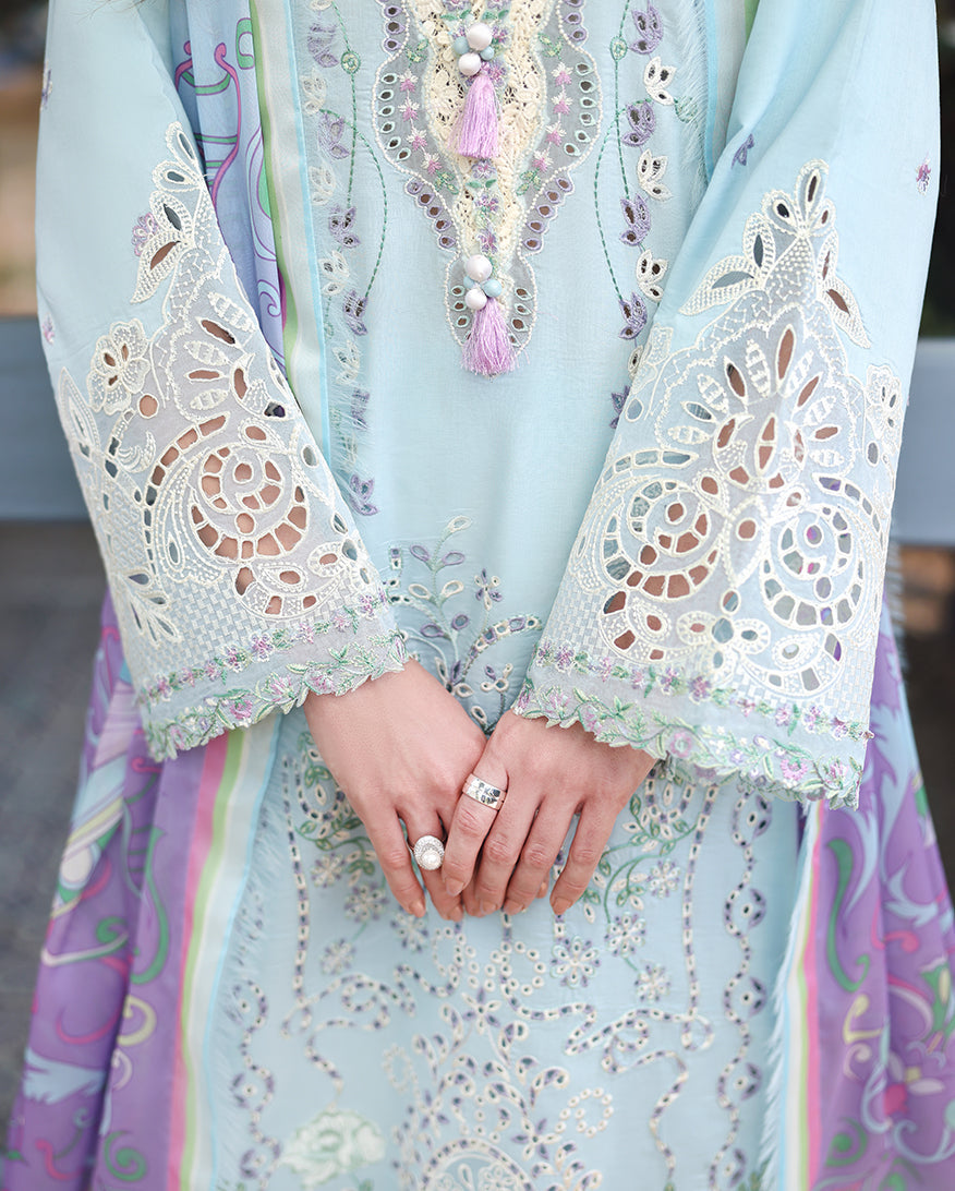 Mushq | The Secret Garden Lawn | Secret Blossom - Luxury Dress - available at Maria Faisal in UK and USA.