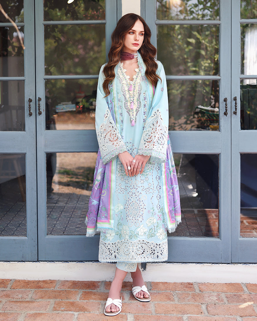 Mushq | The Secret Garden Lawn | Secret Blossom - Luxury Dress - available at Maria Faisal in UK and USA.