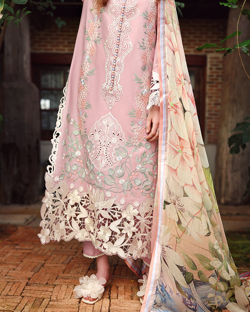 Mushq | The Secret Garden Lawn | Secret Petals - Luxury Dress - available at Maria Faisal in UK and USA.