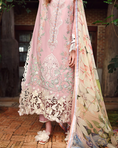 Mushq | The Secret Garden Lawn | Secret Petals - Luxury Dress - available at Maria Faisal in UK and USA.