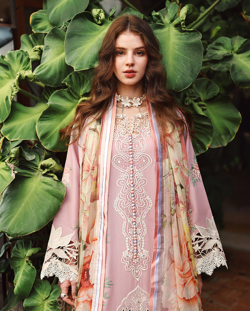 Mushq | The Secret Garden Lawn | Secret Petals - Luxury Dress - available at Maria Faisal in UK and USA.