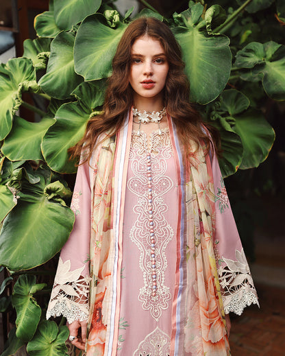 Mushq | The Secret Garden Lawn | Secret Petals - Luxury Dress - available at Maria Faisal in UK and USA.