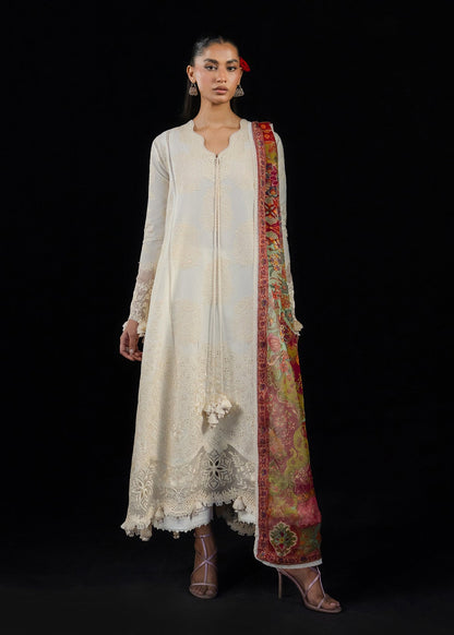 Hussain Rehar | Zan SS26 | Sefi - Luxury Dress - available at Maria Faisal in UK and USA.