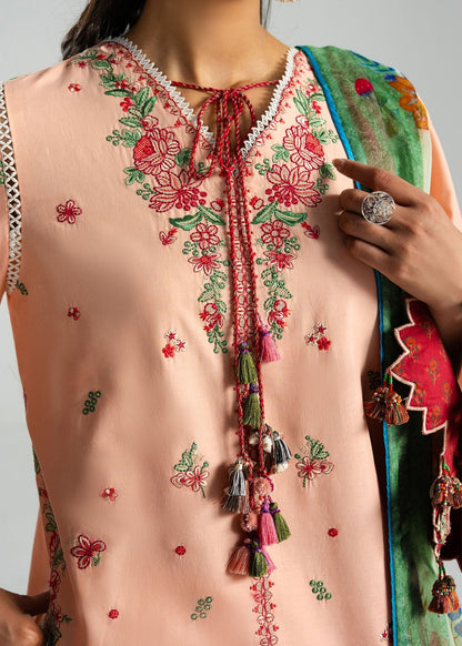 Hussain Rehar | Zan SS26 |Seftali - Luxury Dress - available at Maria Faisal in UK and USA.
