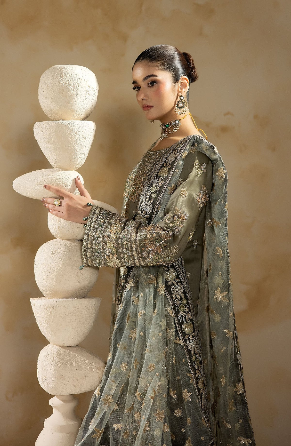 Imrozia Premium | Aurelia Formals 26 | JF-40 A Selene - Formal Dress - available at Maria Faisal in UK and USA.