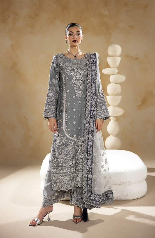Imrozia Premium | Aurelia Formals 26 | JF-40 B Selene - Formal Dress - available at Maria Faisal in UK and USA.