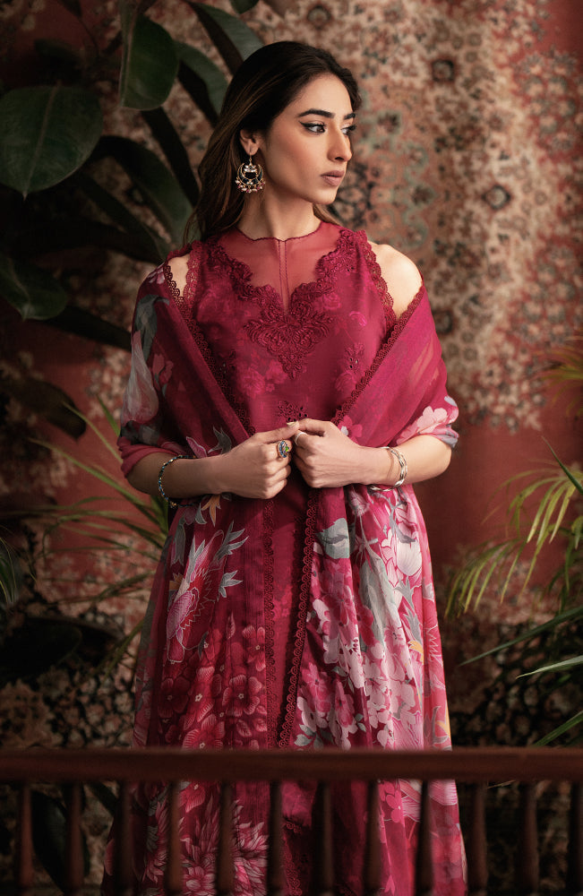 Seran | Afsanah Lawn 24 | Ruby - Ladies Clothes - Maria Faisal