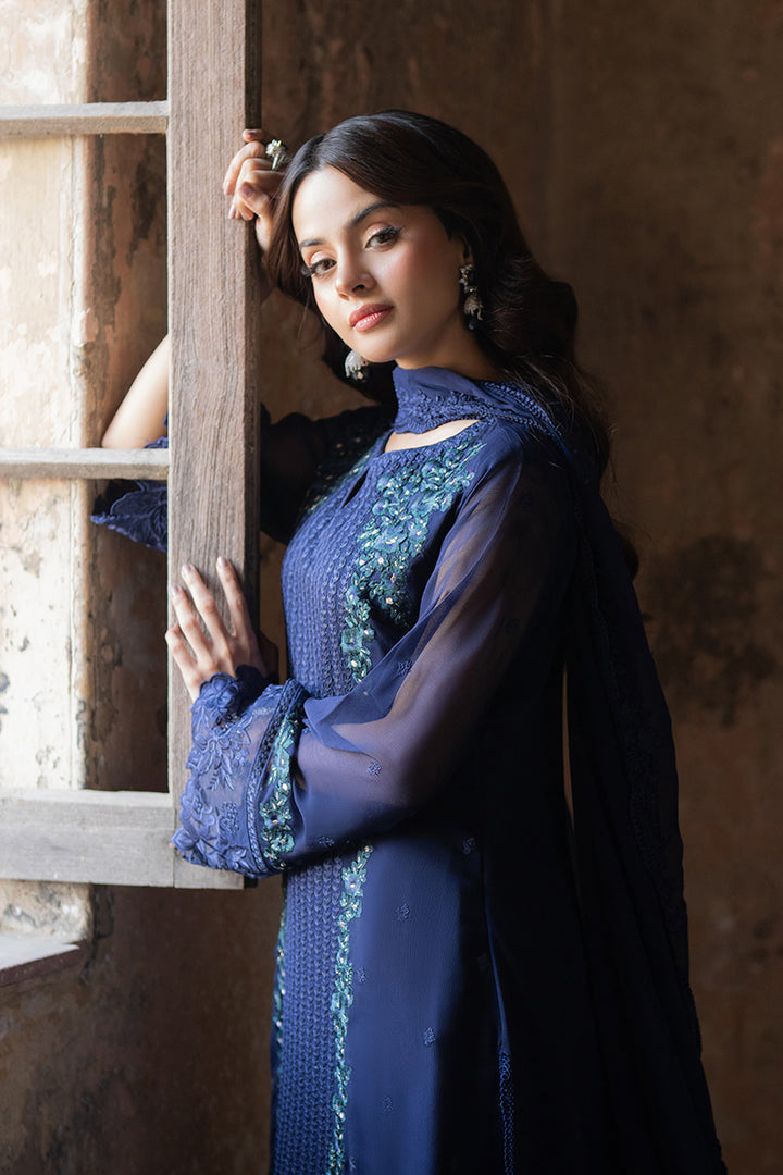 Azure | Ensembles Embroidered Formals | Serene Sapphire - Ladies Clothes 