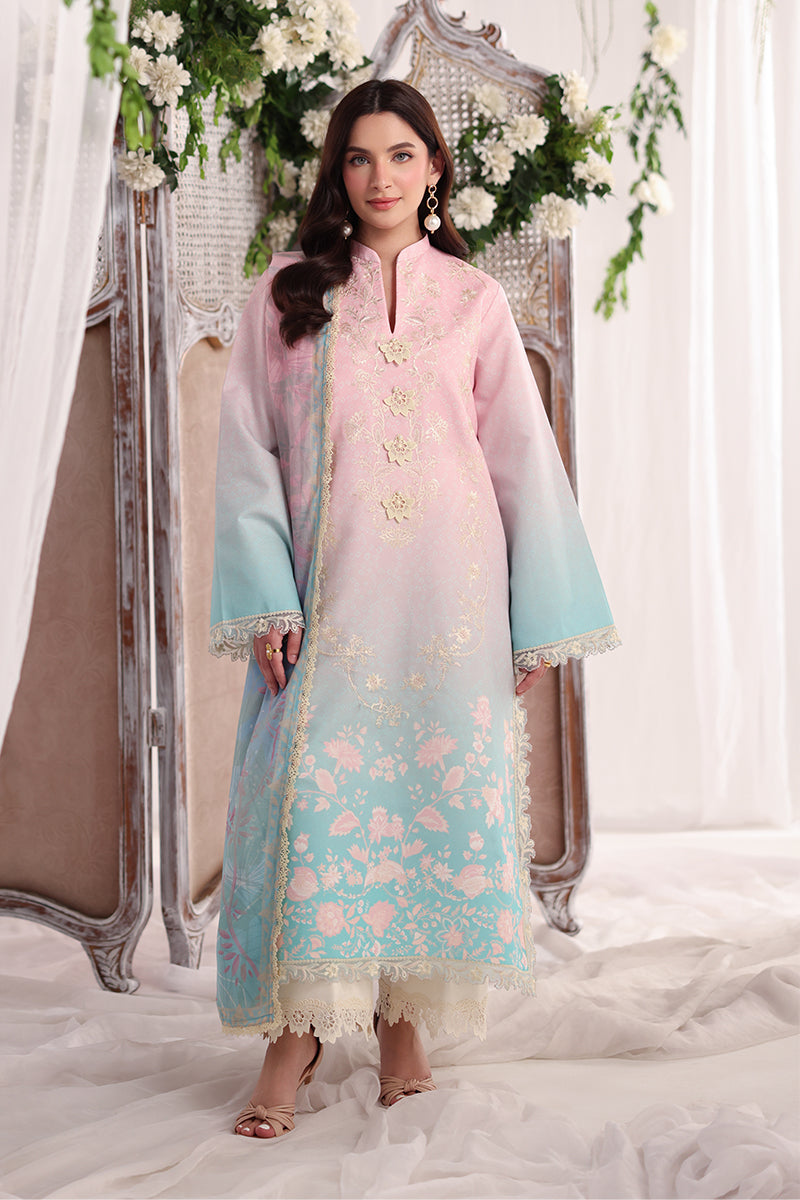 Rangrasiya | Nova Sumemr Embroidered Edit 26 | Serene - Luxury Dress - available at Maria Faisal in UK and USA.