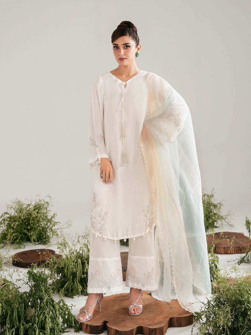 Ain | Luxe Edit | Serene - Luxury Dress - available at Maria Faisal in UK and USA.