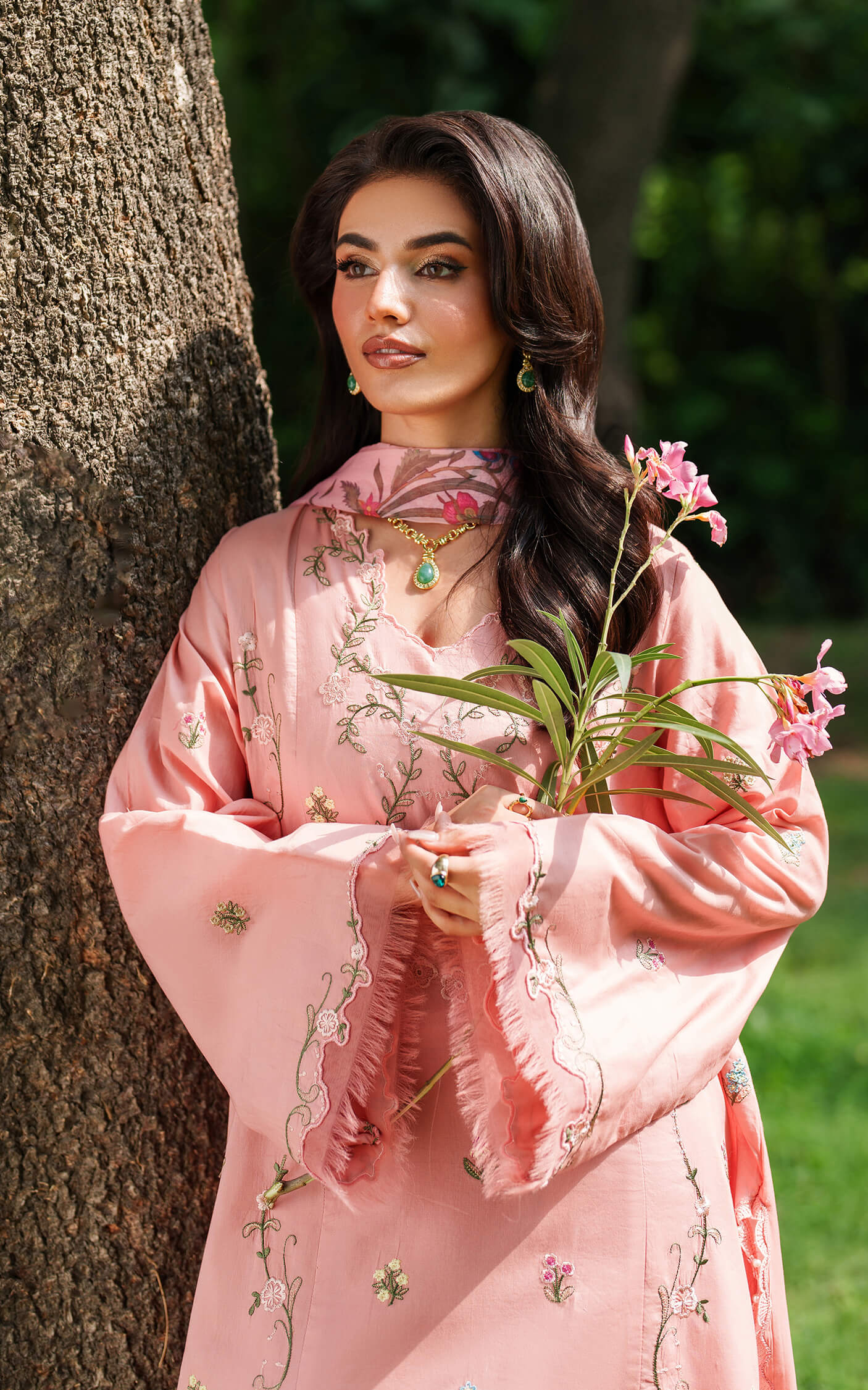Asifa and Nabeel | Eden Cambric 25 | Serene Blush ECU25-01 - Ladies Clothes - Maria Faisal