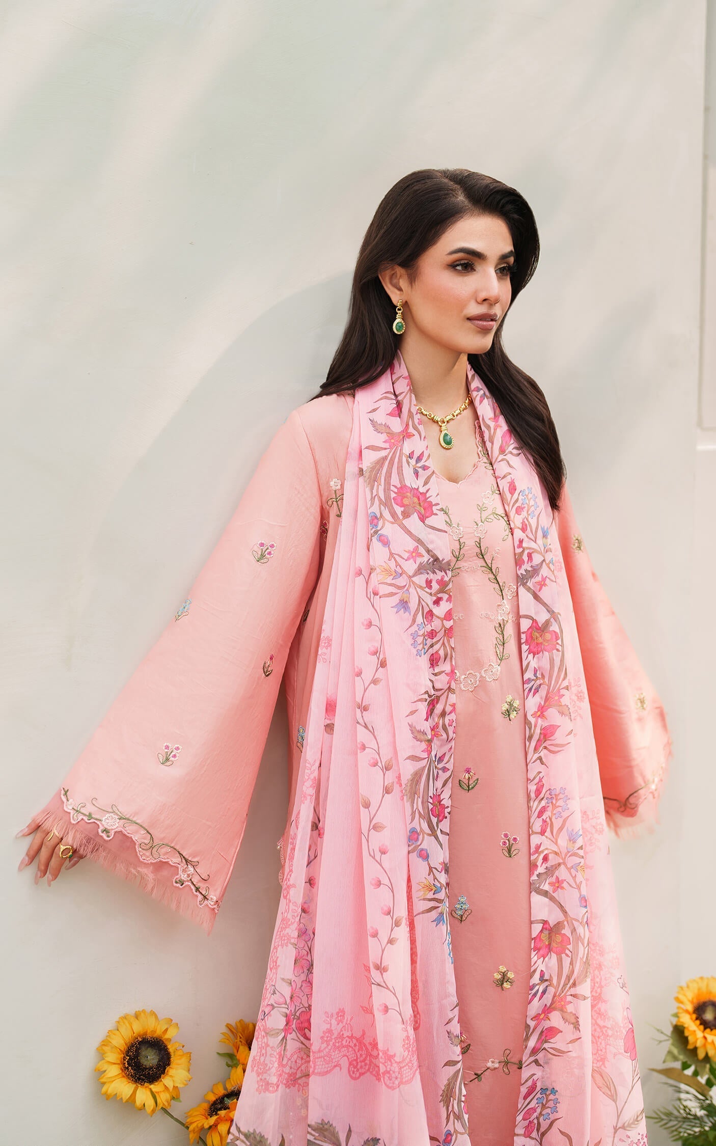 Asifa and Nabeel | Eden Cambric 25 | Serene Blush ECU25-01 - Ladies Clothes - Maria Faisal