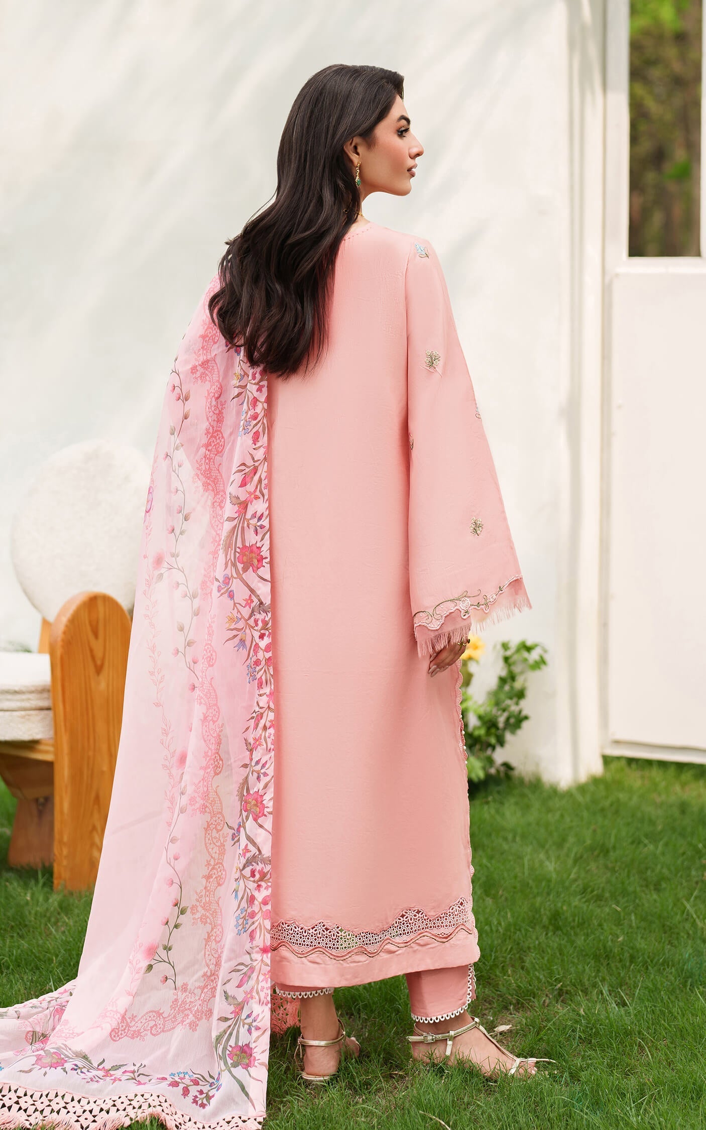 Asifa and Nabeel | Eden Cambric 25 | Serene Blush ECU25-01 - Ladies Clothes - Maria Faisal