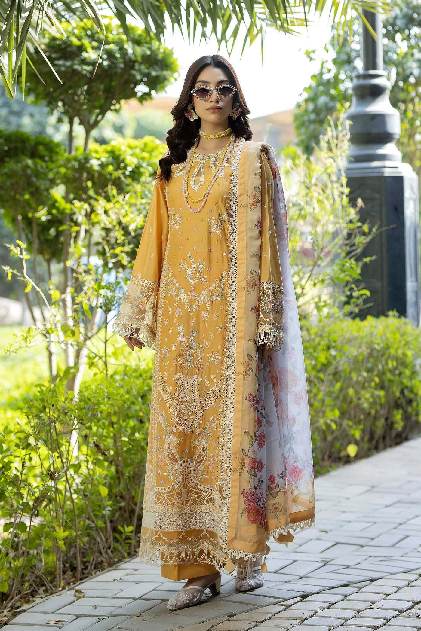 Adans Libas | Serene Luxury Lawn | SERENE 1747 - Luxury Dress - available at Maria Faisal in UK and USA.