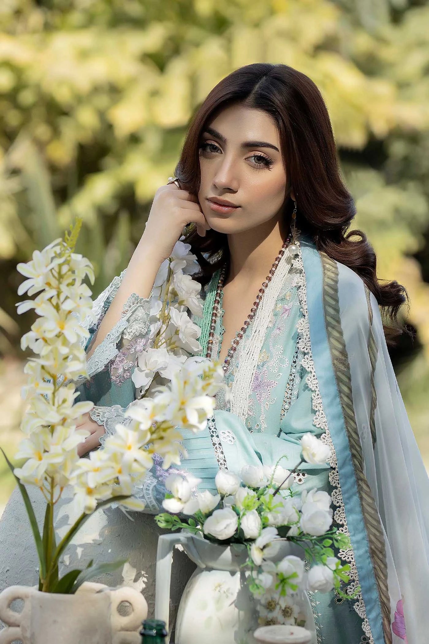 Adans Libas | Serene Luxury Lawn | SERENE 1745 - Luxury Dress - available at Maria Faisal in UK and USA.