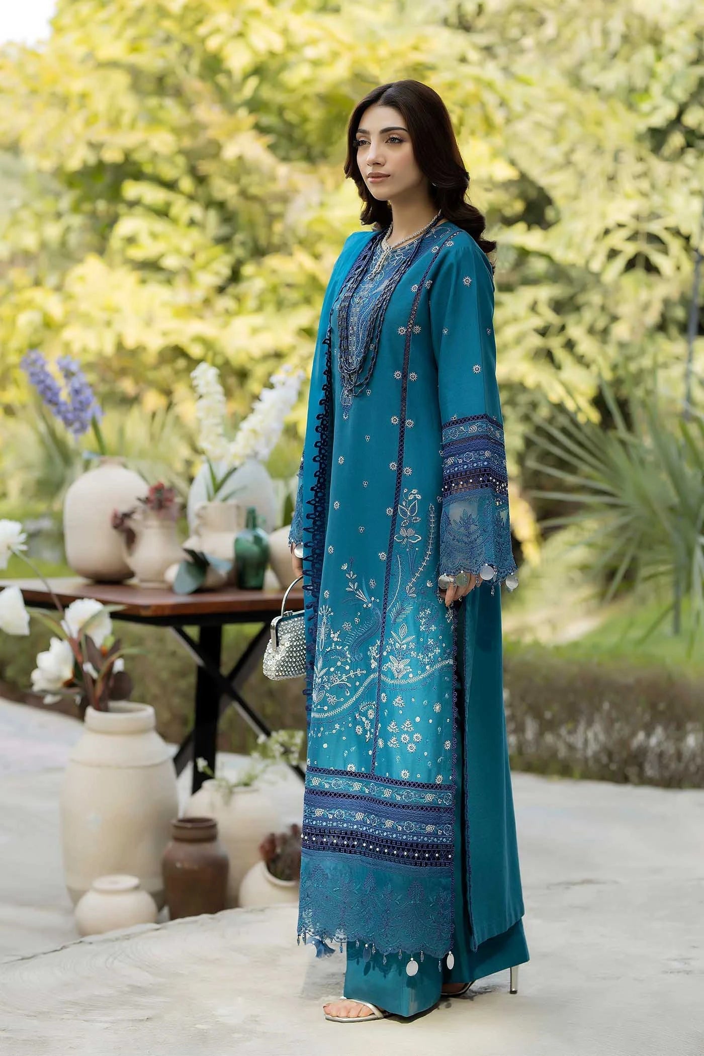 Adans Libas | Serene Luxury Lawn | SERENE 1749 - Luxury Dress - available at Maria Faisal in UK and USA.