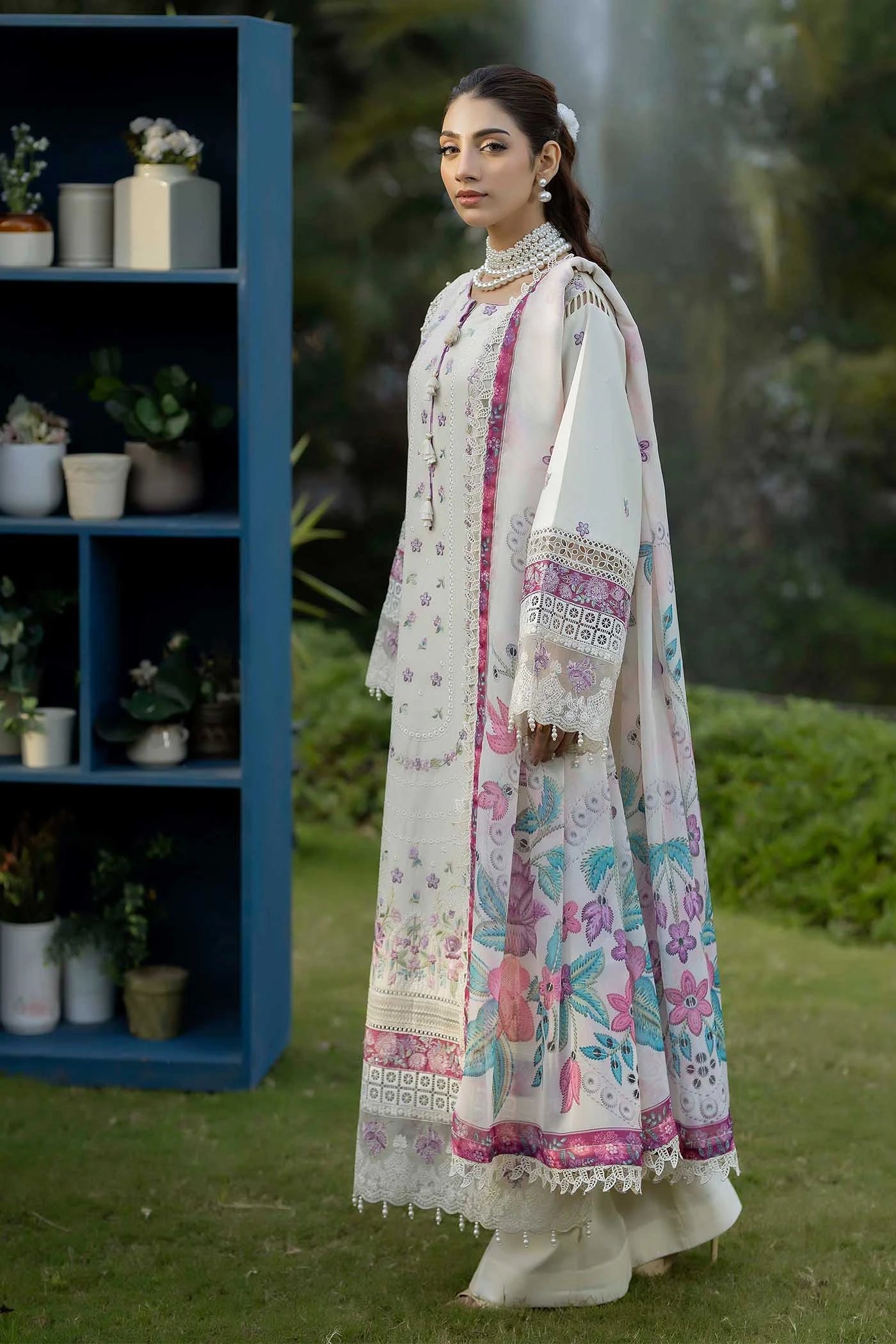 Adans Libas | Serene Luxury Lawn | SERENE 1742 - Luxury Dress - available at Maria Faisal in UK and USA.