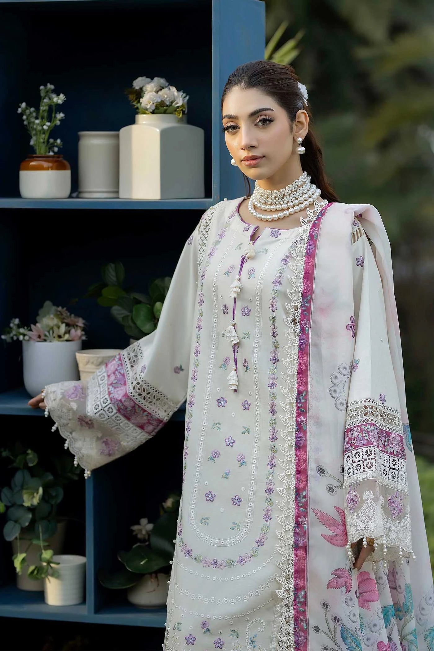 Adans Libas | Serene Luxury Lawn | SERENE 1742 - Luxury Dress - available at Maria Faisal in UK and USA.