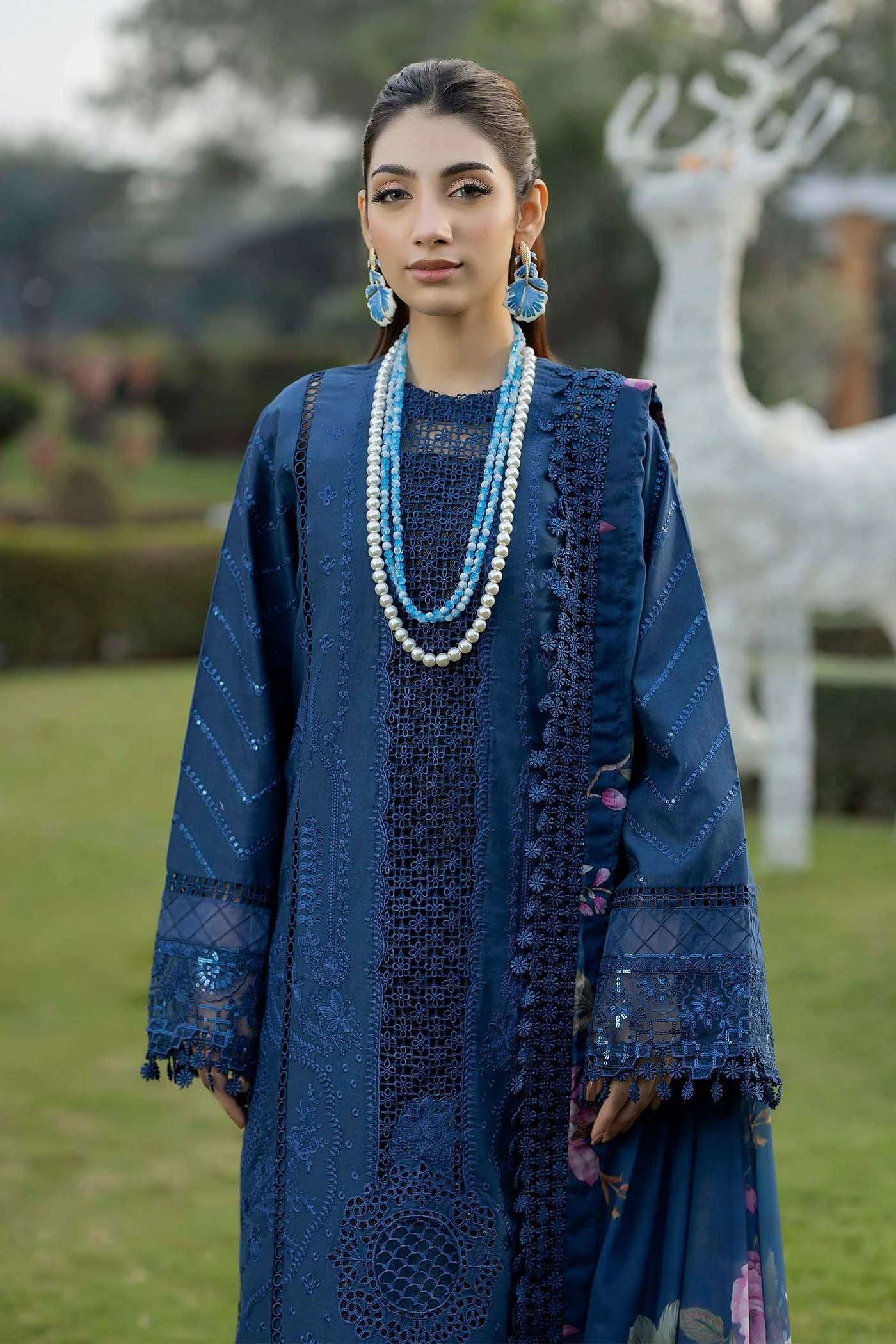 Adans Libas | Serene Luxury Lawn | SERENE 1741 - Luxury Dress - available at Maria Faisal in UK and USA.