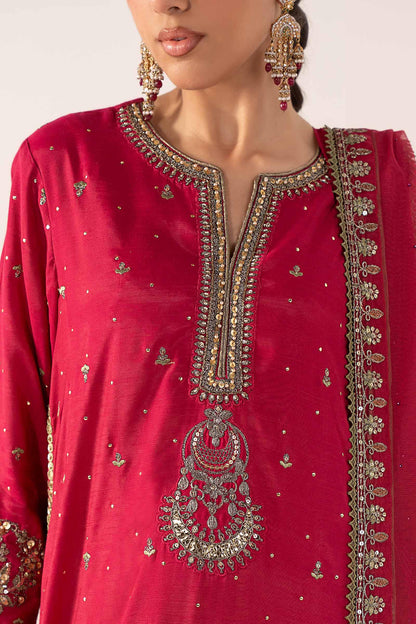 Maria B | Luxury Formals Pre Fall | SF-PF26-10-Pink - Formal Dress - available at Maria Faisal in UK and USA.