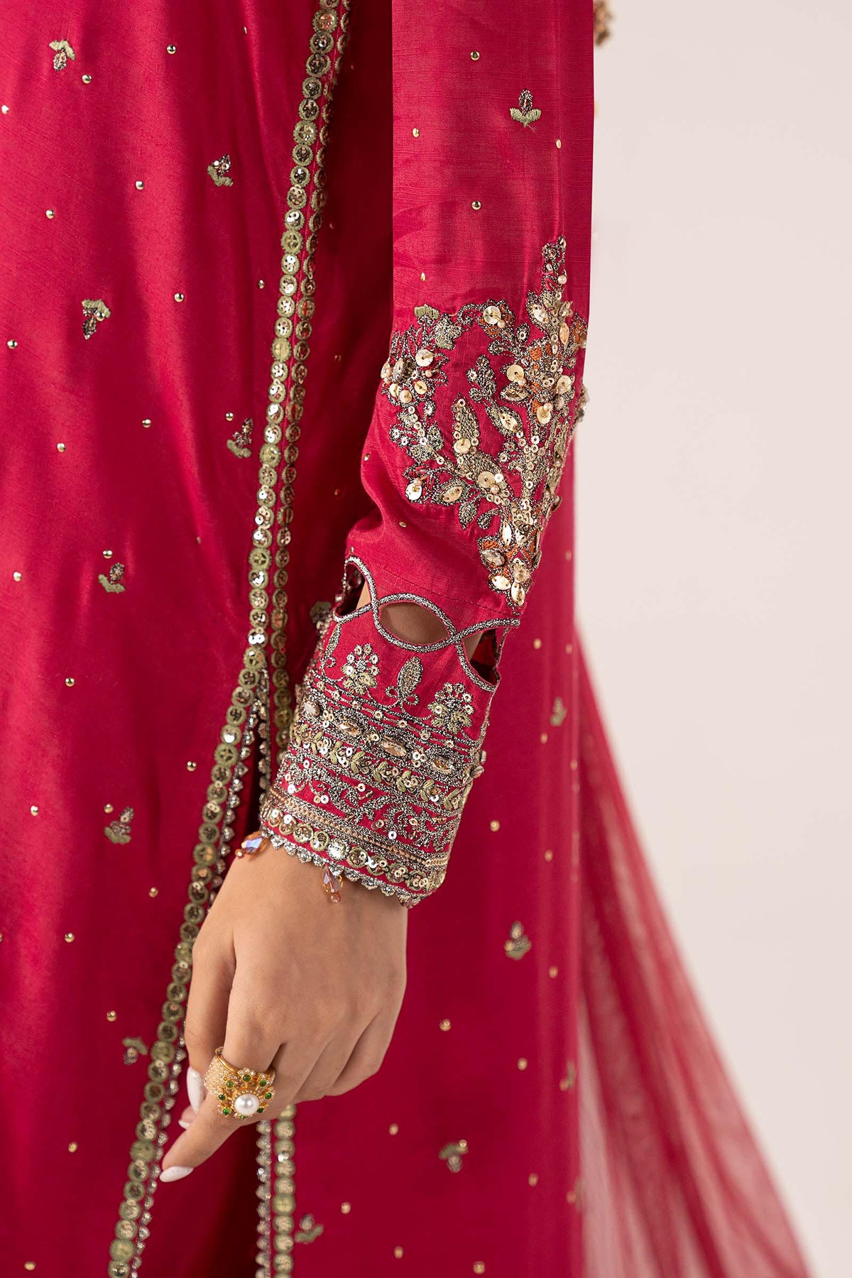 Maria B | Luxury Formals Pre Fall | SF-PF26-10-Pink - Formal Dress - available at Maria Faisal in UK and USA.
