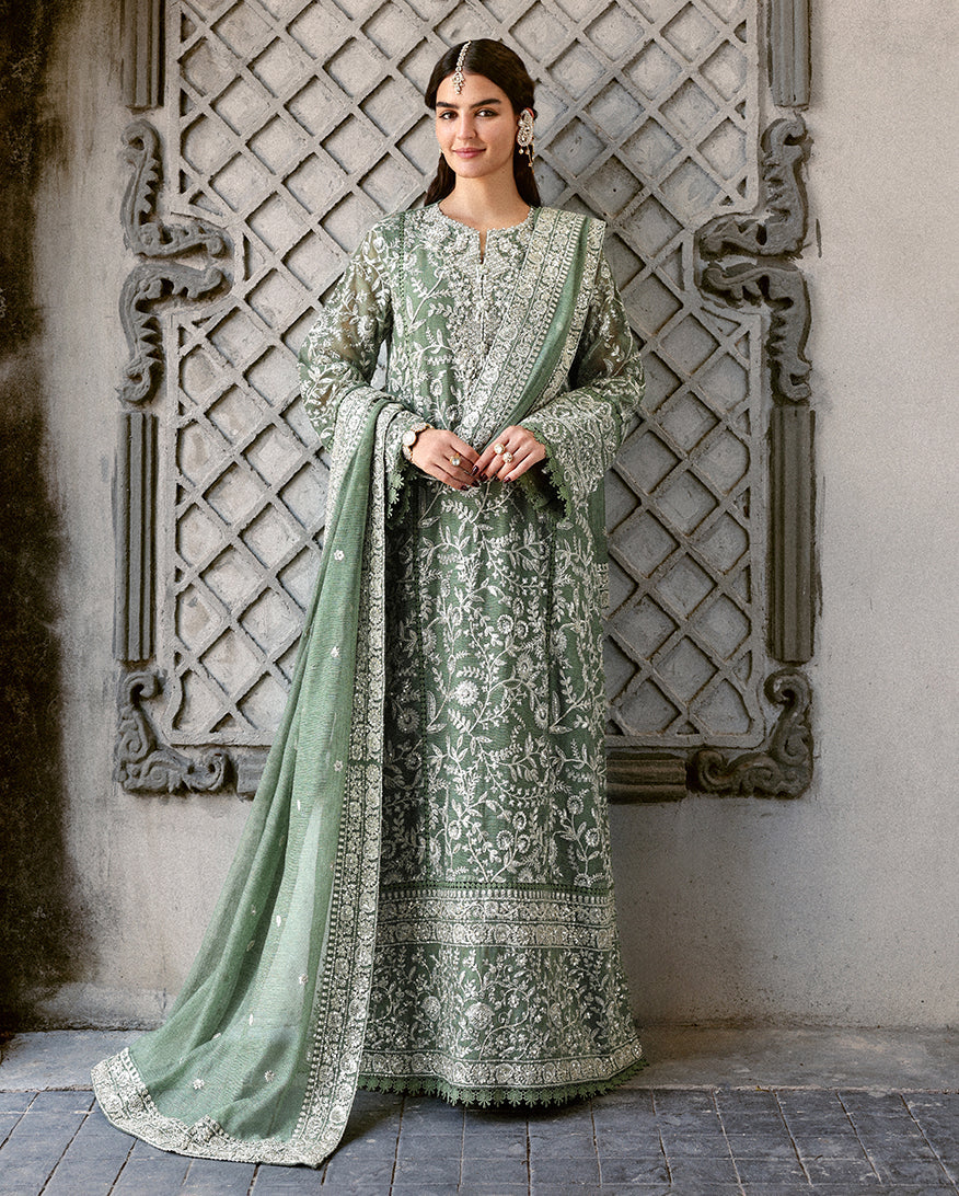 Mushq | Saugaat Pret | Shabnam - Luxury Dress - available at Maria Faisal in UK and USA.