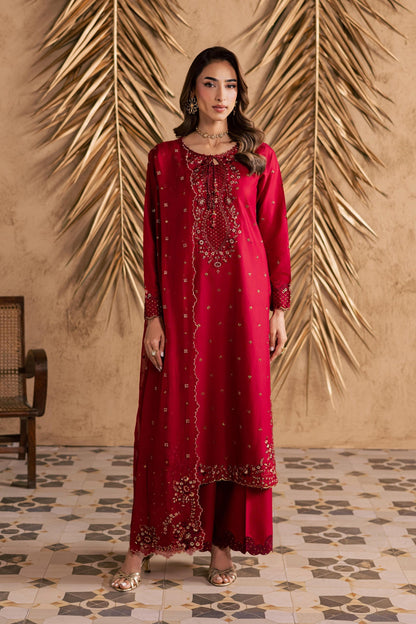 Batik | Festive Eid 26 | Shaili - Luxury Dress - available at Maria Faisal in UK and USA.