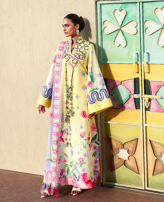 Republic Womenswear | Neoma Summer Prints 26 | Shehnai - Luxury Dress - available at Maria Faisal in UK and USA.