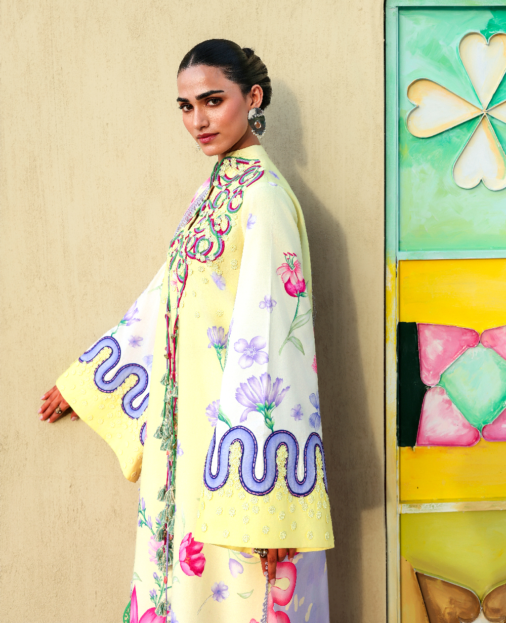 Republic Womenswear | Neoma Summer Prints 26 | Shehnai - Luxury Dress - available at Maria Faisal in UK and USA.