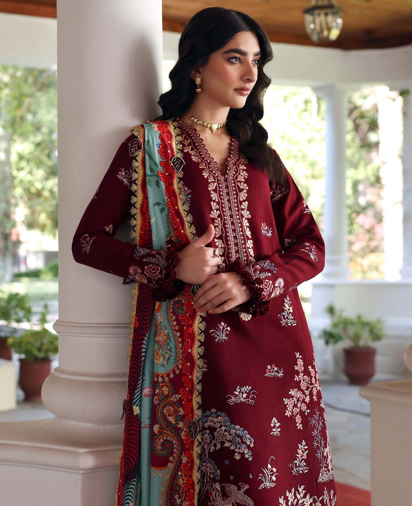 Sienna – authentic Pakistani dress from the Amaris Luxury Shawl 25 collection for women in the UK
