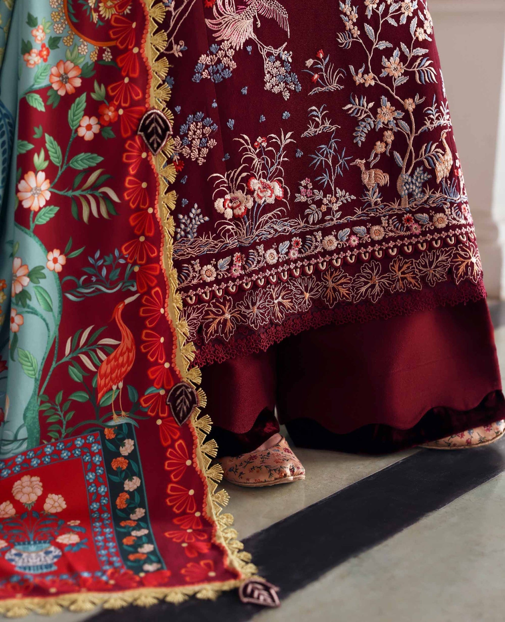 Sienna – authentic Pakistani dress from the Amaris Luxury Shawl 25 collection for women in the UK