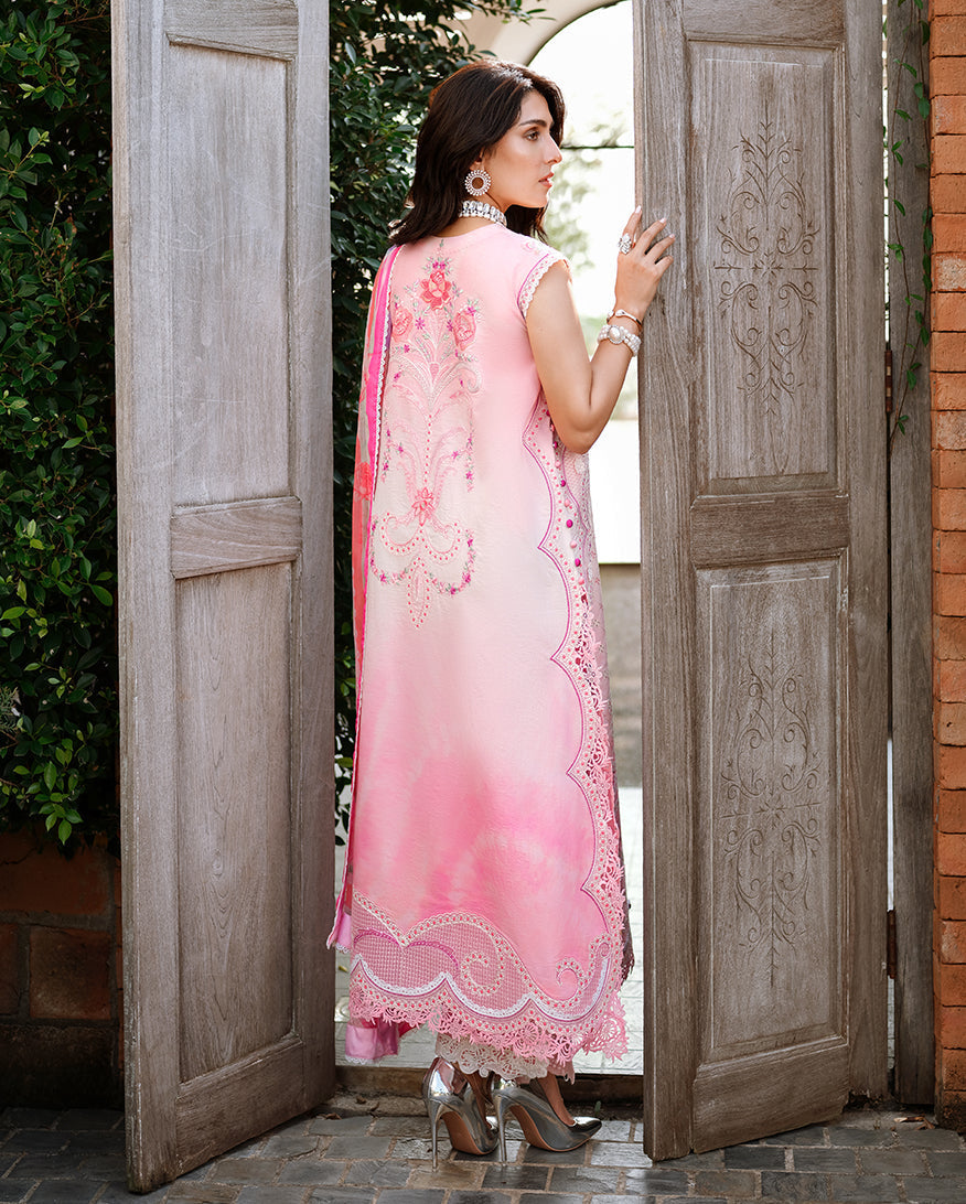Mushq | Amoi Luxury Lawn | Silent Dreamer - Luxury Dress - available at Maria Faisal in UK and USA.