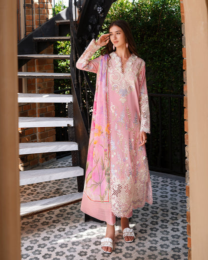 Mushq | Amoi Luxury Lawn | Silent Vows - Luxury Dress - available at Maria Faisal in UK and USA.