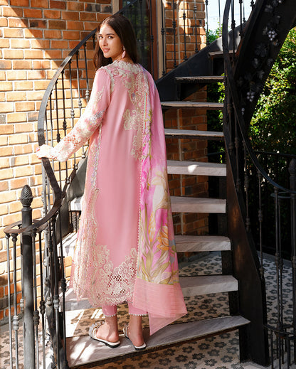 Mushq | Amoi Luxury Lawn | Silent Vows - Luxury Dress - available at Maria Faisal in UK and USA.